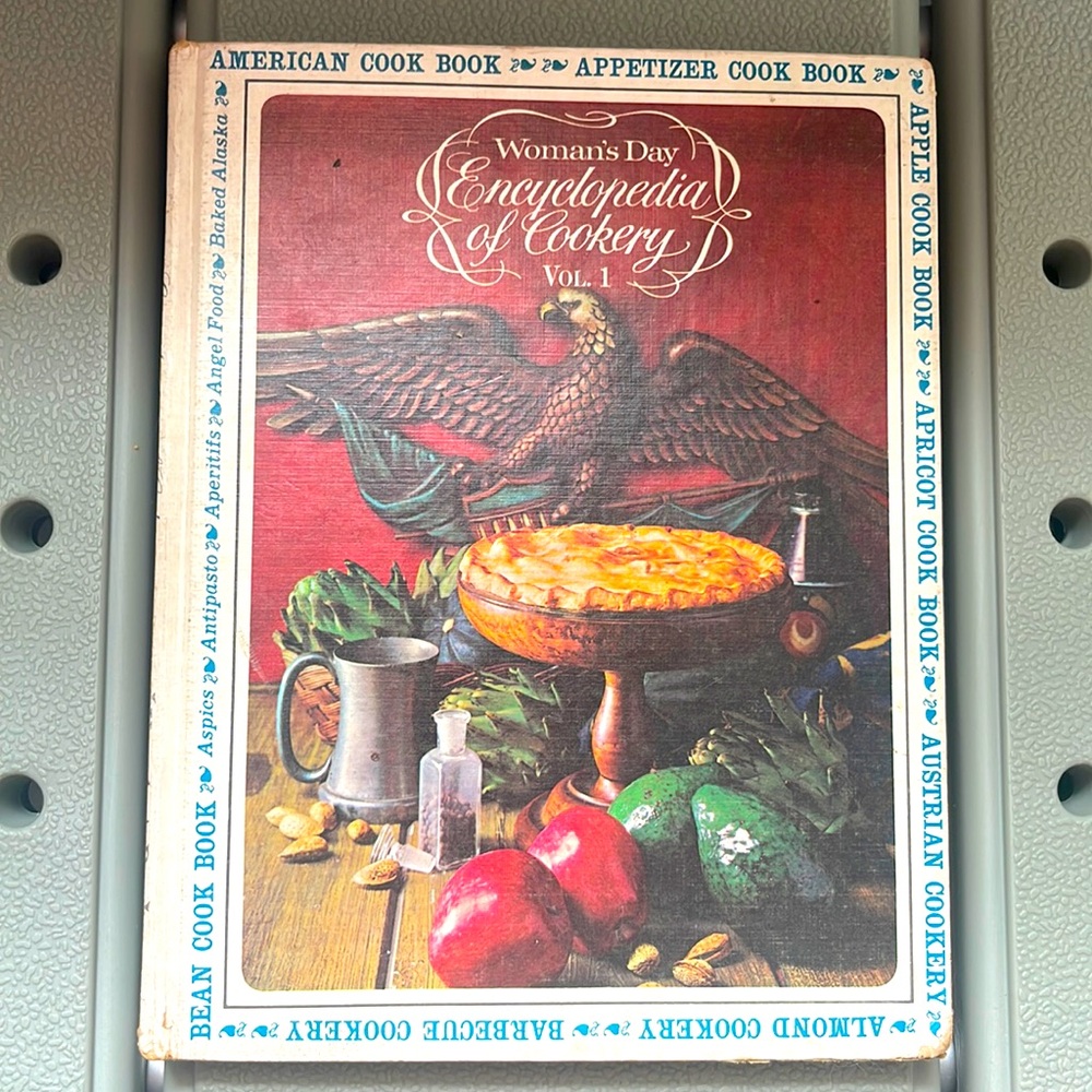 1966 Woman’s Day Encyclopedia of Cookery vintage hardcover cook book